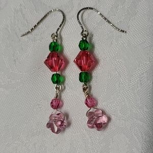 Crystal Sterling Silver Earrings!